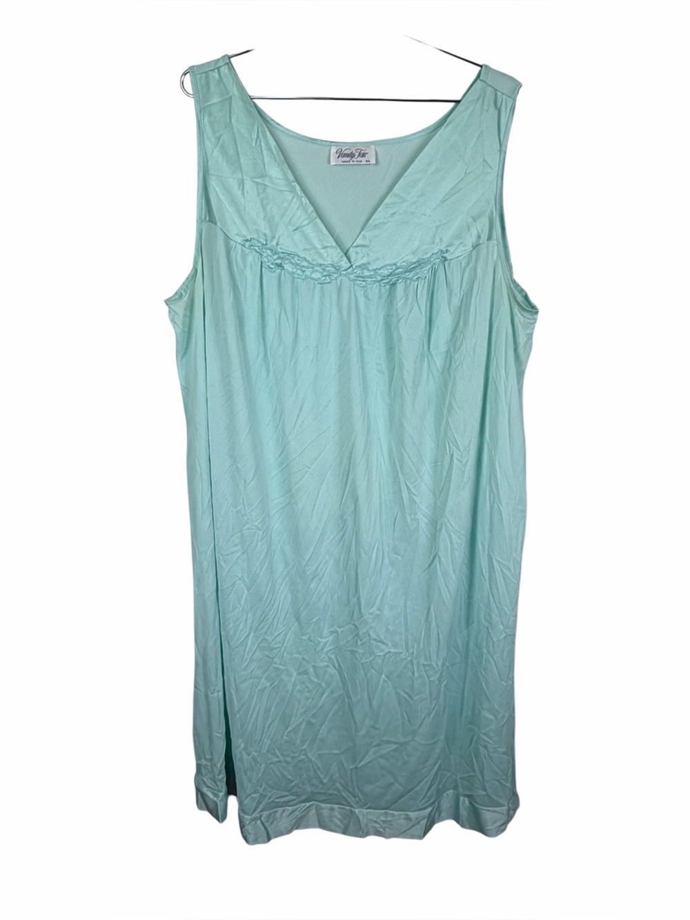 Vanity Fair Mint Sleeveless Nightgown